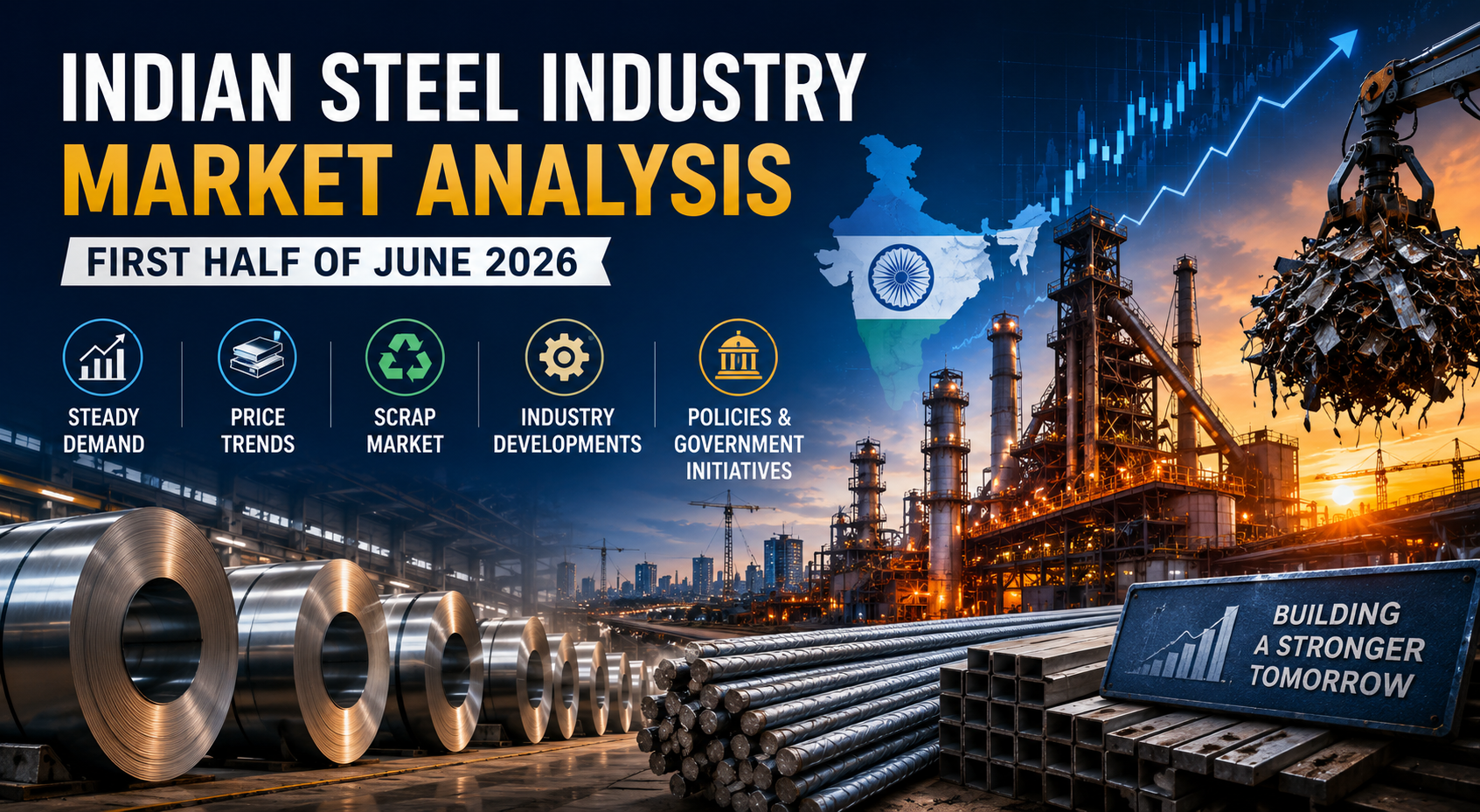 Market Analysis of the Indian Steel Industry in the First Half of June 2026: Prices, Demand, Imports and Industry Outlook