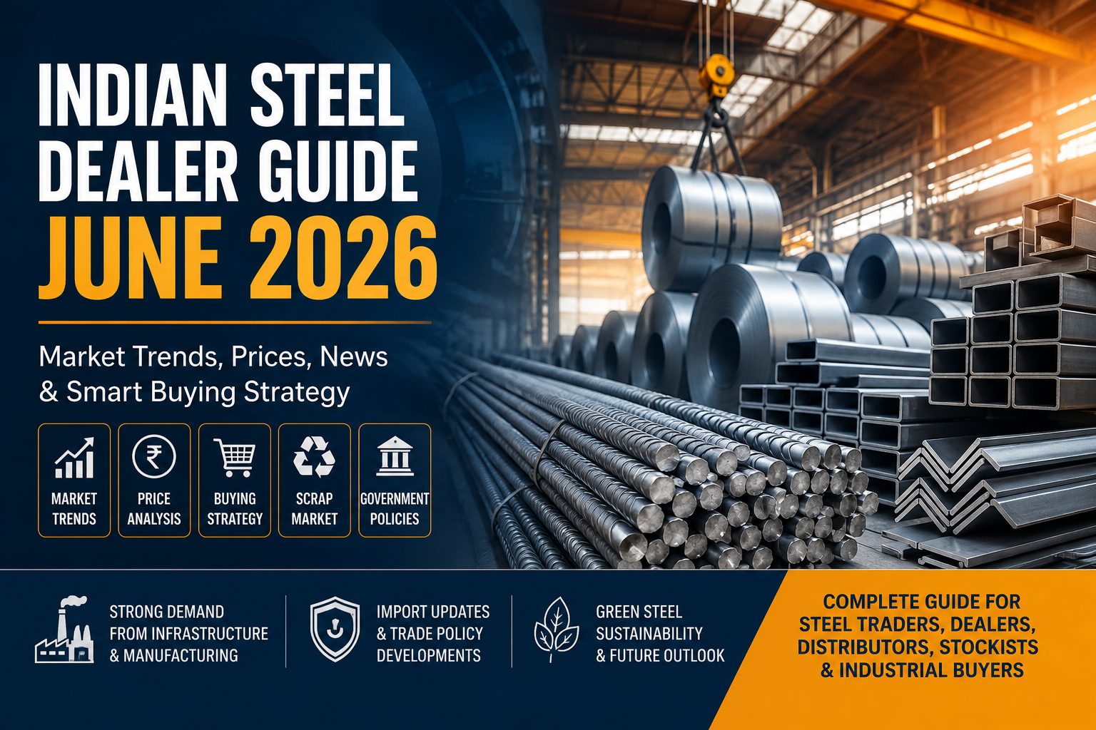 Indian Steel Market Analysis & Dealer Guide – June 2026: Prices, Trends, News & Buying Strategy